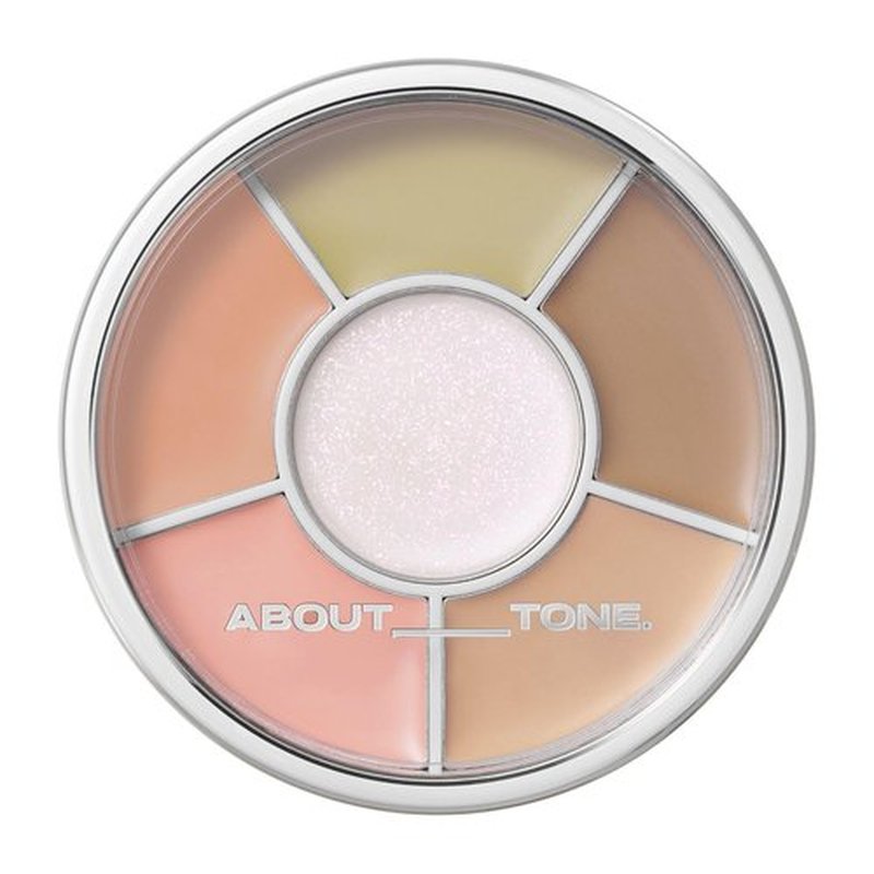**About Tone Multi Palette - All-In-One Concealer, Corrector & Highlighter | Buildable, Long-Lasting Coverage**