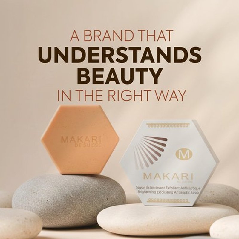 MAKARI Classic Exfoliating Antiseptic Soap (7 oz) | Helps Revitalize Skin | Supports a More Even-Looking Complexion | Detoxifies & Removes Impurities