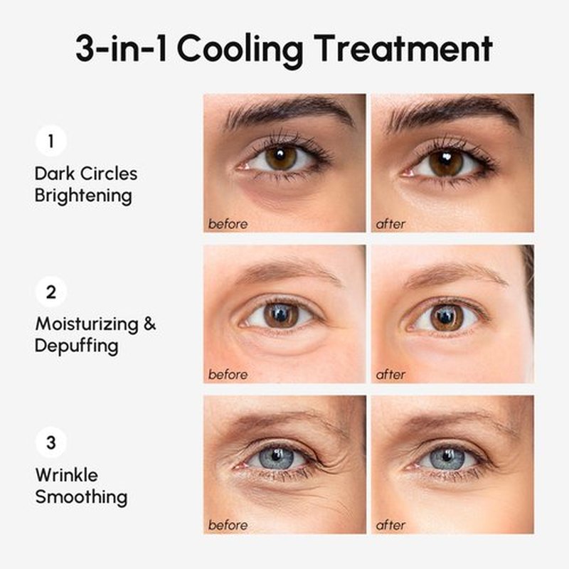 MAREE Eye Gels - Cooling Under Eye Patches with Collagen & Hyaluronic Acid for Dark Circles - Anti-Wrinkle Treatment