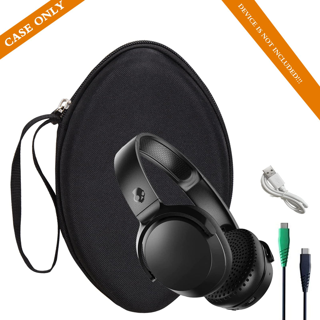 Aproca Case Compatible with Skullcandy Crusher Evo Wireless Bluetooth Headphones, Portable Storage Bag for Accessories -Black (Case Only)