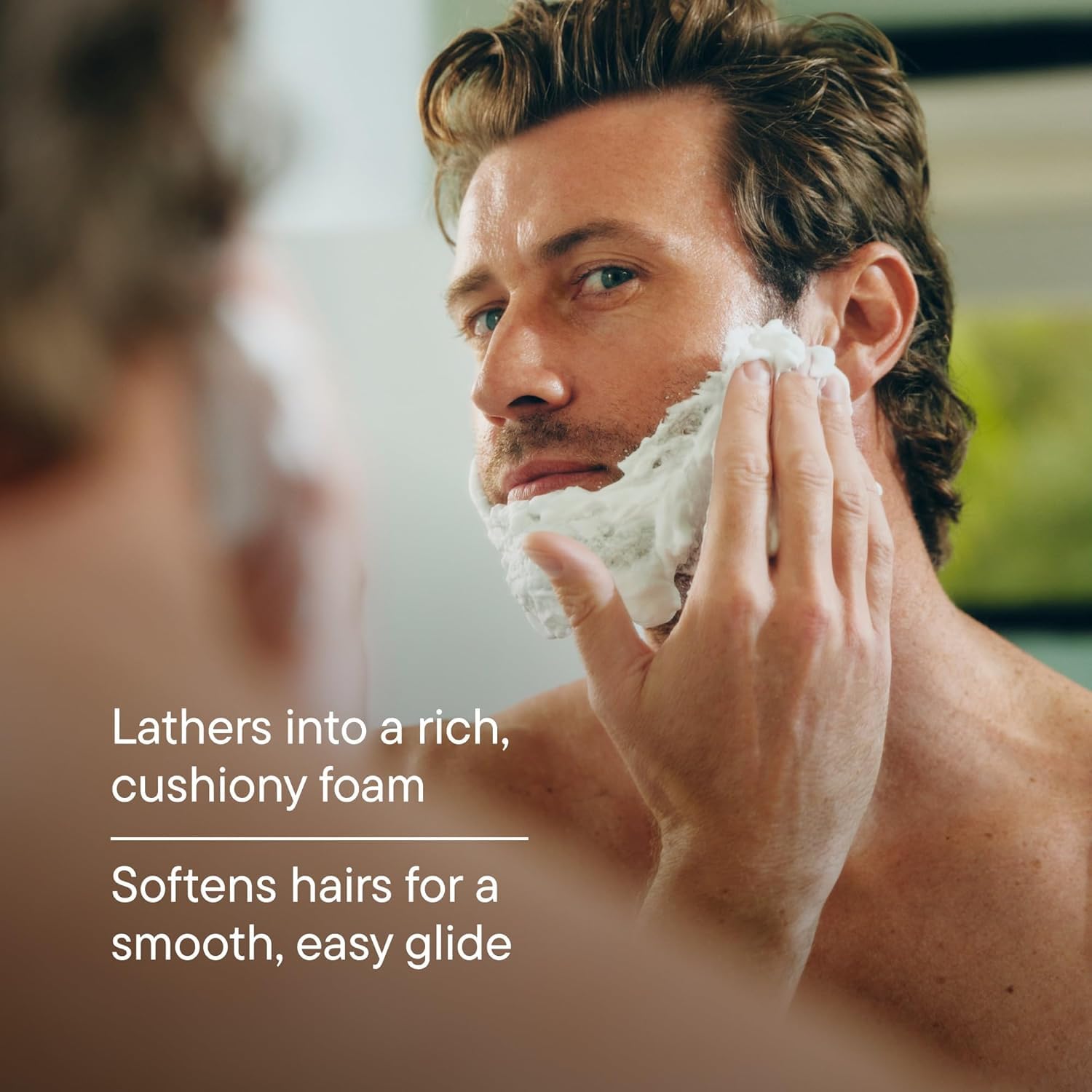 Harry's Plus Trial Shaving Kit for Men - Premium Handle, Razor Blade Cartridge, Foaming Shave Gel, and Travel Blade Cover - Advanced Pivoting System - Moss