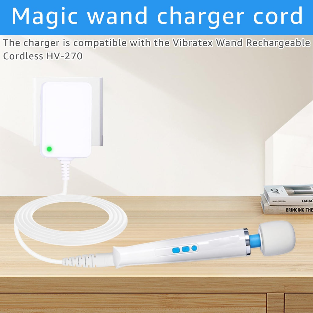 SigeIy HV-270 Charger Replacement Compatible with Hitachi Magic Wand HV-270 Rechargeable Cordless Neck Massager Power Adapter ﻿