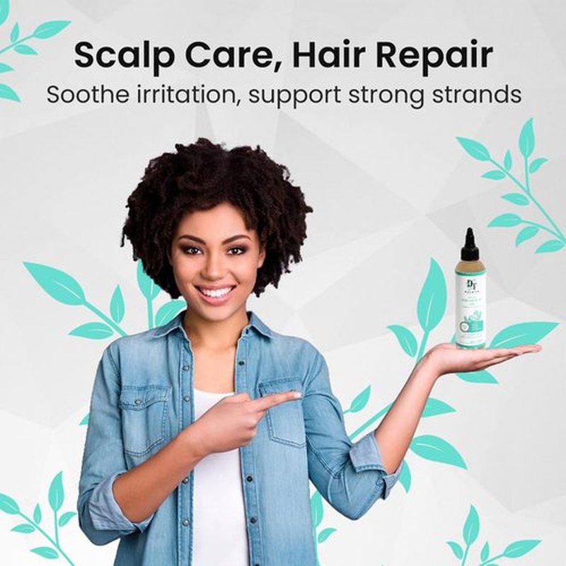 Dorelle Pure Essence Hair Growth Oil for Curly, Coarse & Afro Hair – Sulfate Free Scalp for Hair Growth – Oil with Coconut, Rosemary & Peppermint – Kumquat Scented