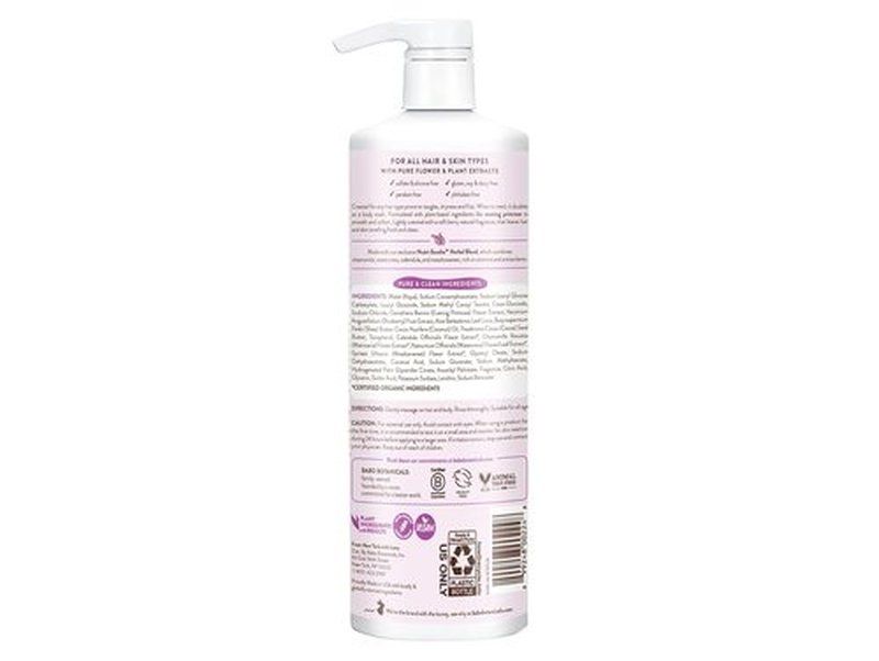 Babo Botanicals Smoothing Berry 2-in-1 Shampoo & Wash - Nourishing Detangler with Evening Primrose Oil - Vegan & Frizz-Free for All Ages