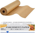 SMARTAKE Non-Stick Parchment Paper Roll - 15 in x 242 ft | Heavy Duty Baking Sheets with Slide Cutter