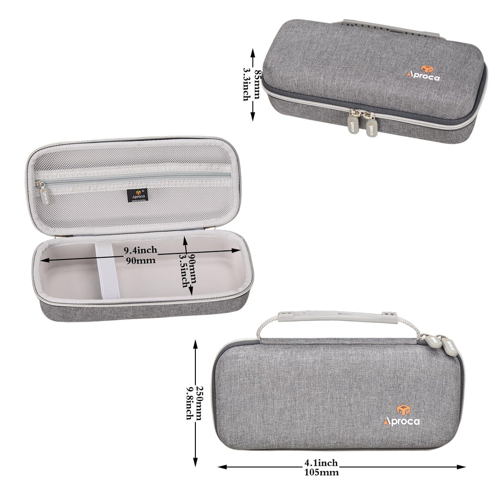 Aproca Case Compatible with Waterpik WF-20 / WF-02 Cordless Water Flosser, Storage Portable Bag for Accessories -Grey (Case Only)