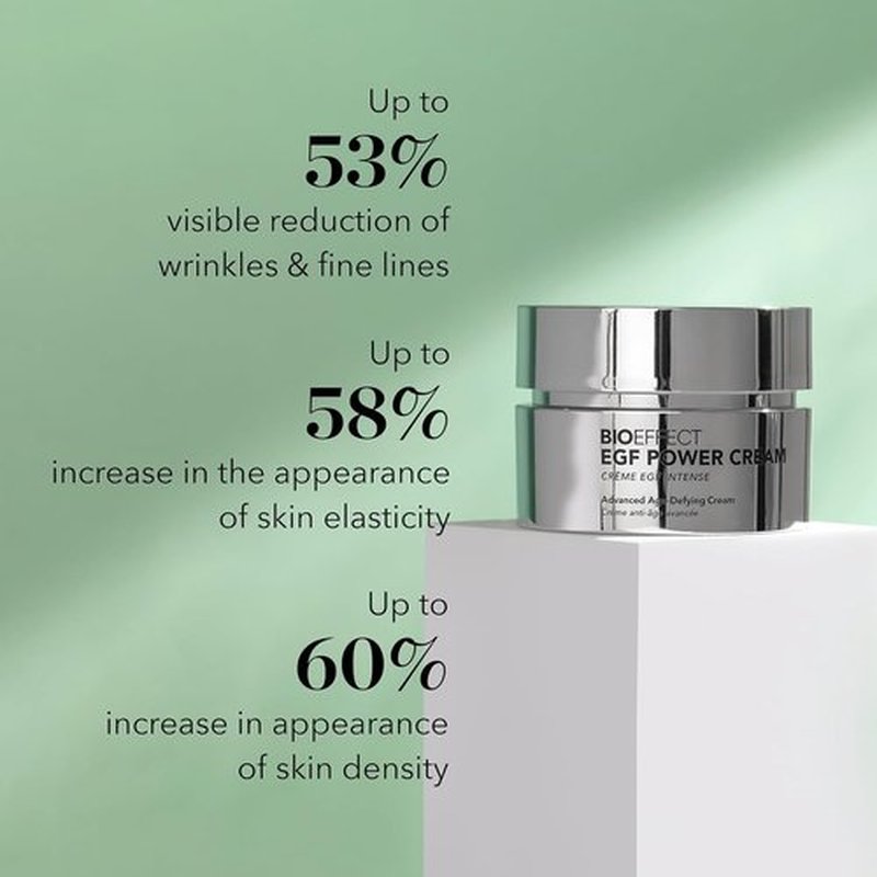 BIOEFFECT EGF Power Cream - Age-Defying Face & Neck Cream with Hyaluronic Acid & Niacinamide | 50 mL / 1.69 oz