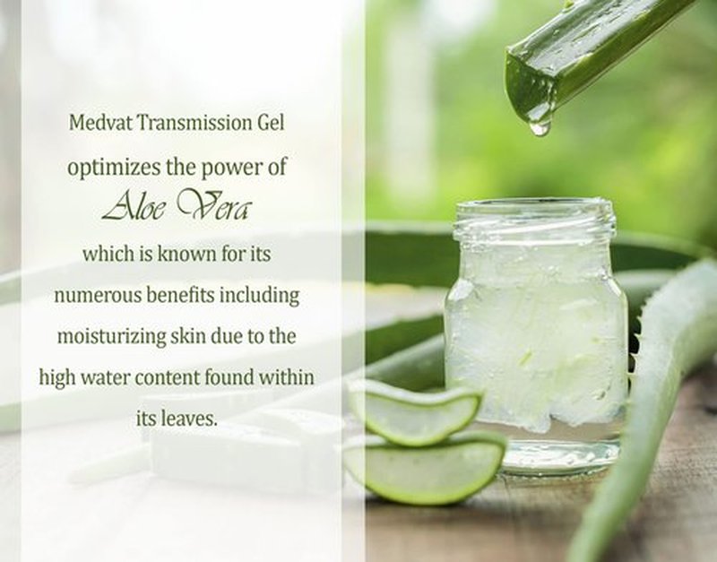 Medvat Unscented Transmission Gel with Aloe Vera, 2-Pack, 8.5oz Twist Cap Bottles, Clear