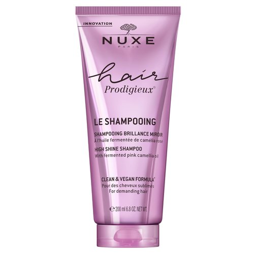 Nuxe Hair Prodigieux High Shine Shampoo. Nourishing Gentle Cleanser that Intensifies Hair Shine & Smoothness. Silicone-free & Sulfate-free, Ideal for Daily Use, 6.8 Fl Oz