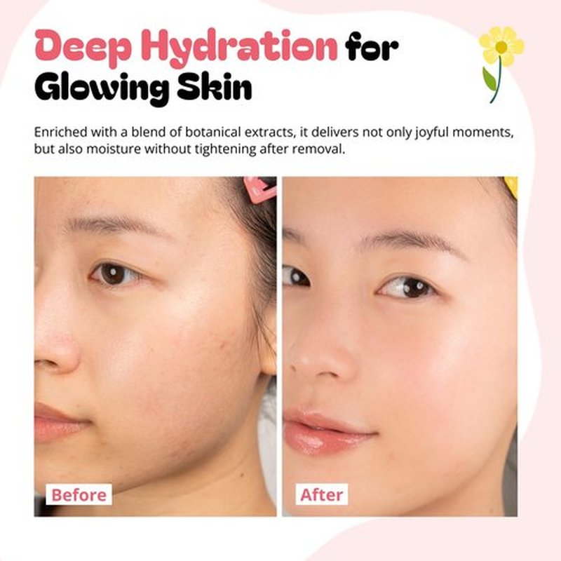 Epielle Rabbit Character Face Masks - Fun Korean Skin Care | 6 Pack for Spa Parties & Gifts