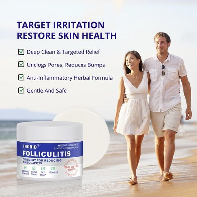 TAGRID Folliculitis Antifungal Treatment Set: Ultimate Duo for Ingrown Hair, Folliculitis Relief and Fungal Skin Care - Antibacterial Soap for Athletes & Active Lifestyles