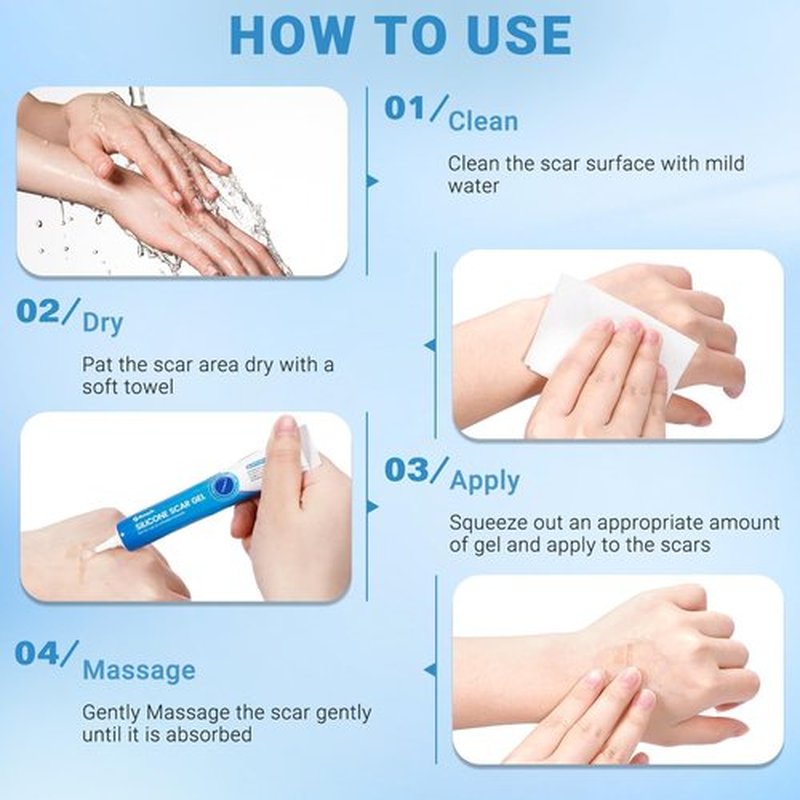 Kunyle Silicone Scar Gel, Scar Cream, Advanced Scar Stick for Surgical Scars, Stretch Marks, Keloid Bump Removal, Old and New Scars 0.70oz (20g)