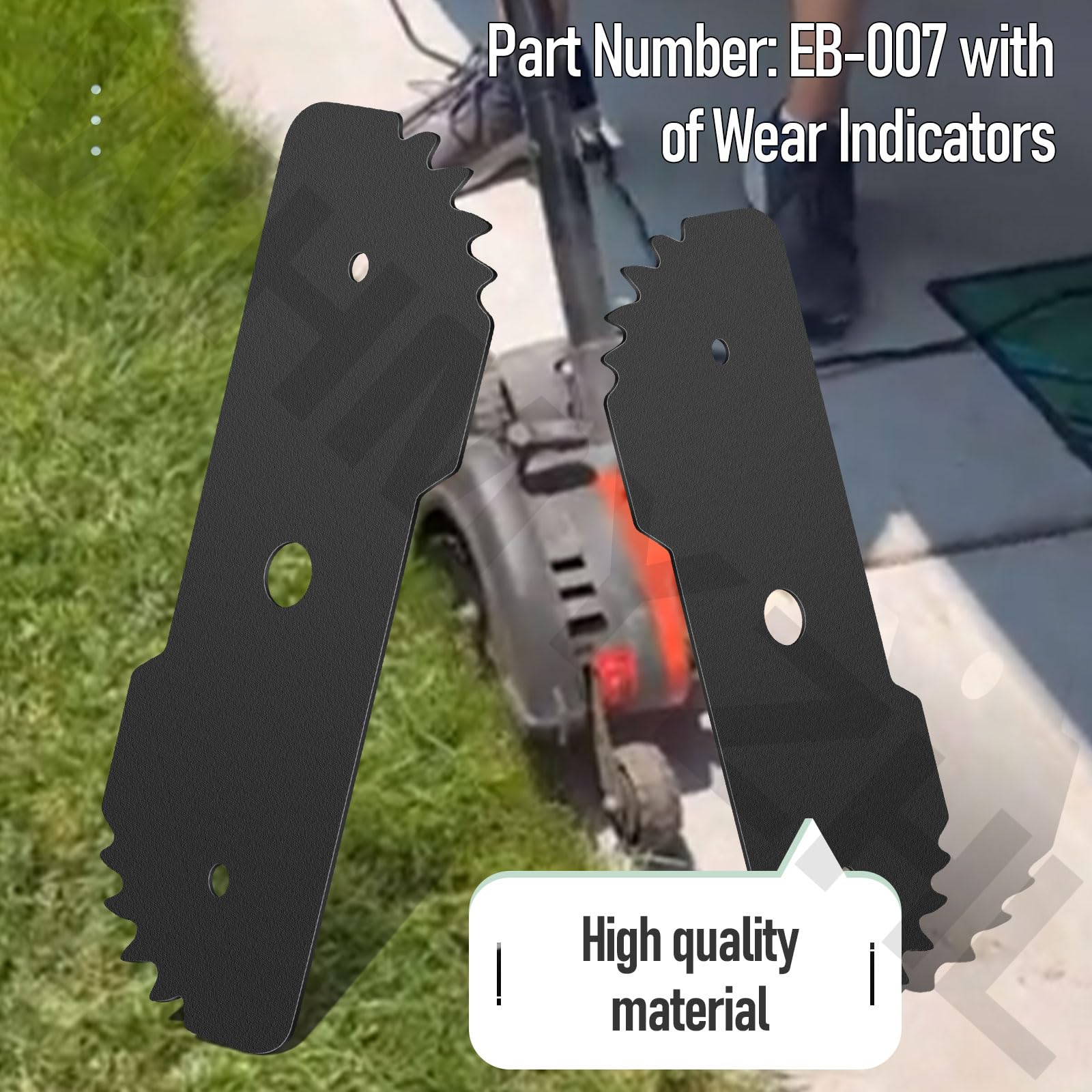 WHMYZHL (6 Pack) EB-007 7-1/2" Edge Hog Heavy Compatible with Black Decker LE750 LE710 LE760FF LE760/Craftsman CMEED400 String Trimmer/Edger, Duty Edger Replacement Blades - with 4-Wear Indicators