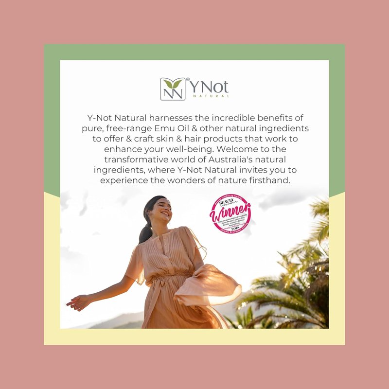 Y Not Natural Pure Emu Oil - Organic Moisture for Face, Body, Hair, Scalp & Nails - Rich in Omega 3-6-9, Vitamins & Essential Minerals - Australian Emu Oil (30ml) 1.01 fl oz -Unscented