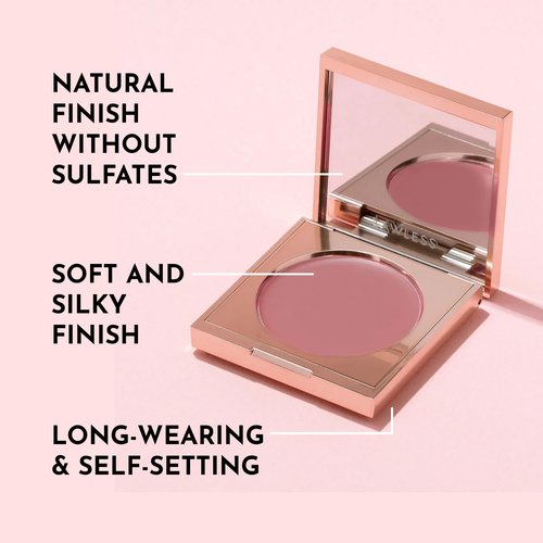 LAWLESS Pinch My Cheeks Soft-Blur Cream Blush - Angel - Premium Blush with Natural Ingredients to Re-Energize and Protect the Skin While Imparting a Soft, Cloudy Finish - 0.18 oz