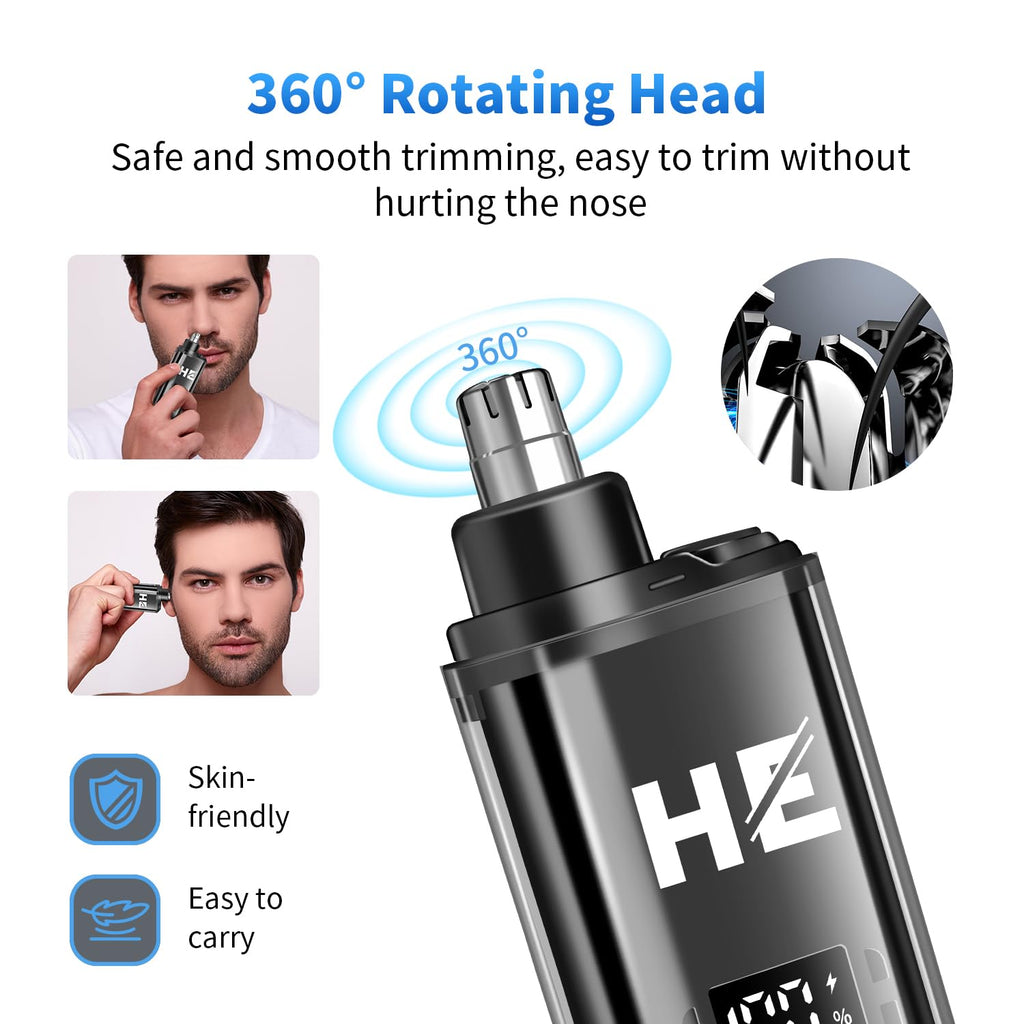 HIENA PRO Hair Clippers for Men Professional, Cordless Barber Clipper and T-Blade Beard/Hair Trimmer Set, Electric Razor Foil Shaver Nose Trimmer Barber Kit, Men's Hair Cutting Kit (232 Set)