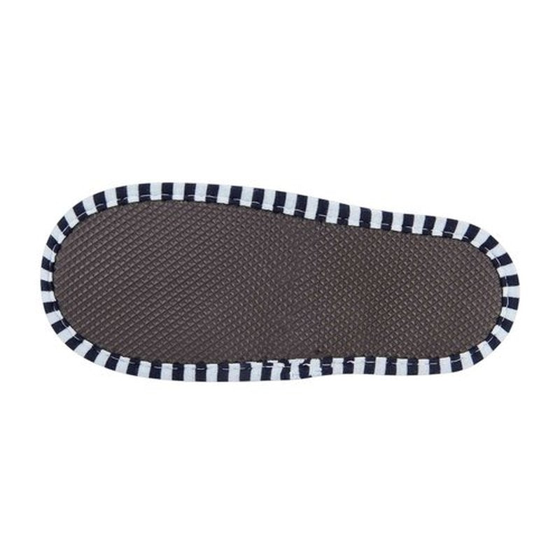 Non-Disposable Travel Slippers Portable Cotton Spa Hotel Guest Indoor Slippers, Dark Blue, 8-11 Women/6-9 Men