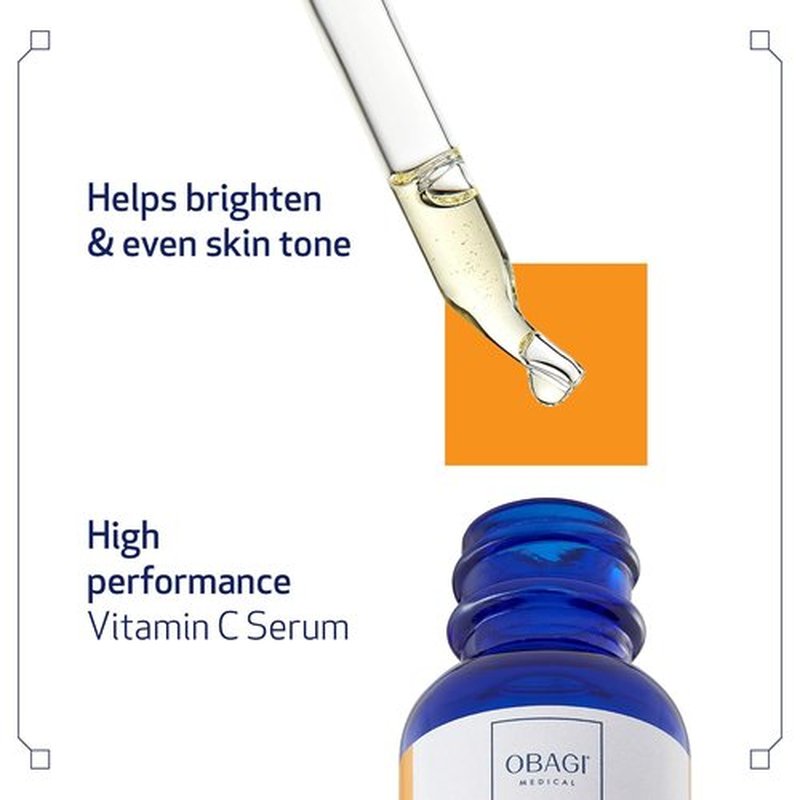 Obagi Medical Vitamin C Serum - Brightens Skin Tone & Reduces Fine Lines - Safe for Sensitive Skin