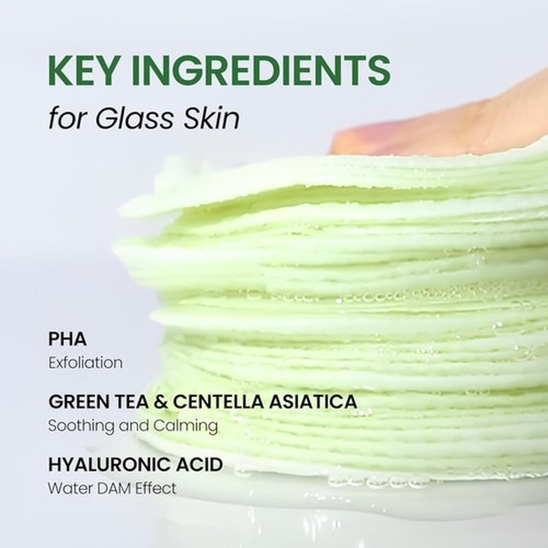 **DERMALOGY by NEOGENLAB Bio-Peel Gauze Peeling Pads - Exfoliating & Hydrating Green Tea Formula (30 Pads)**