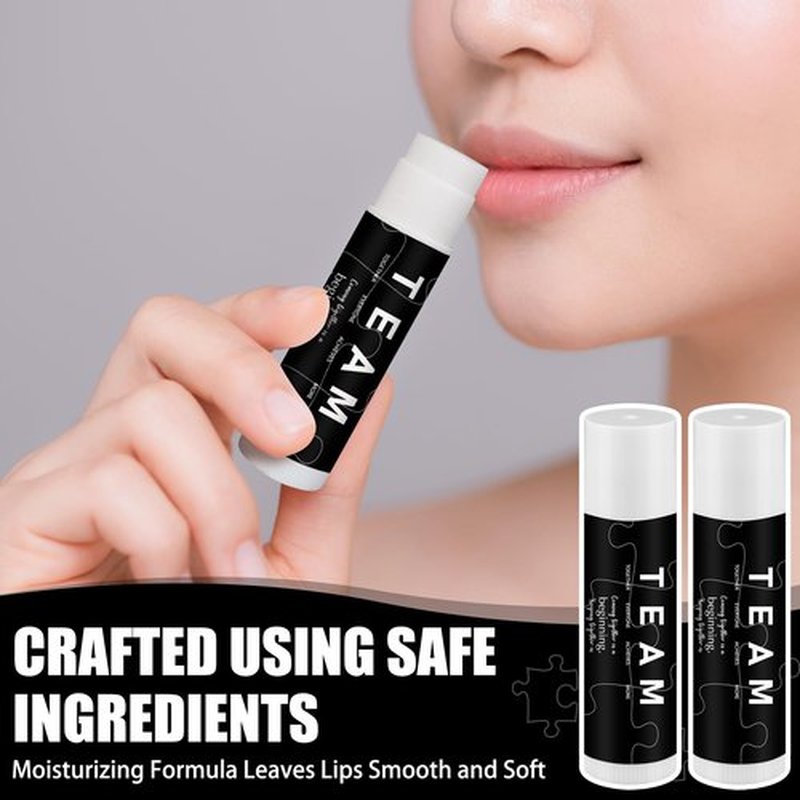 Sacubee 30 Pack Employee Appreciation Gift Lip Balms Bulk Staff Teacher Team Volunteer Thank You Gift Nurse Volunteers Appreciation Party Favor for Women Men Coworkers(Team,Black)