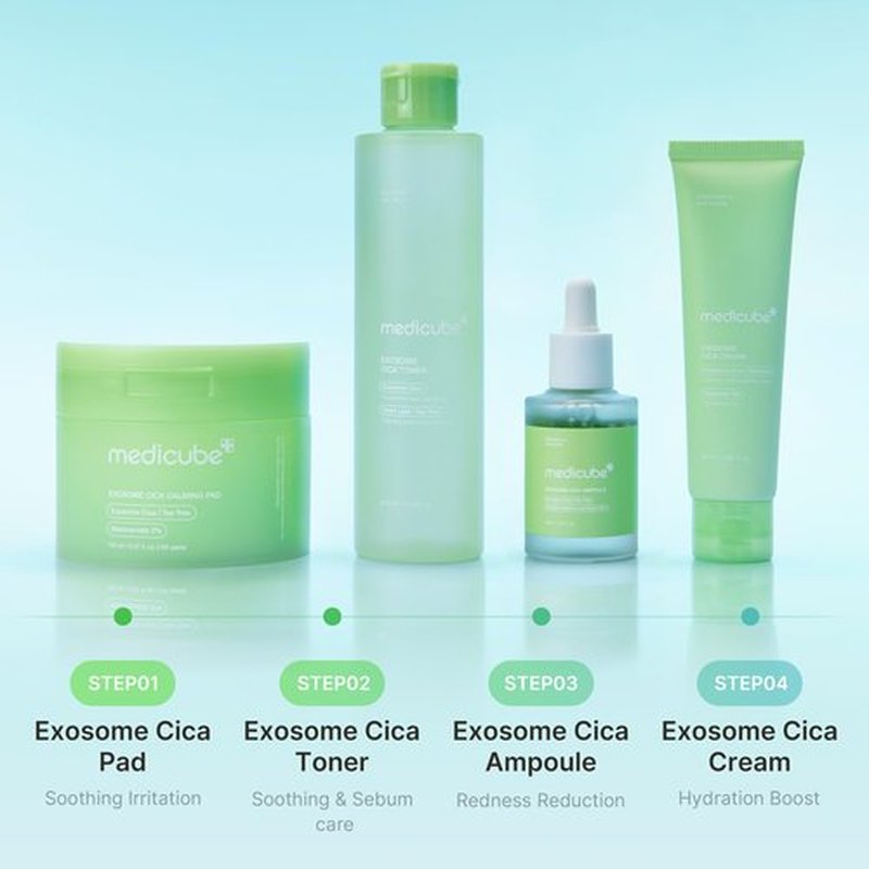 medicube Exosome Cica Tea Tree Cream for Sensitive Skin with Centella Asiatica help reduce redness and breakouts. | Low-irritating, Moisturizing Daily Texture Care | Korean Skincare | 1.7 fl oz