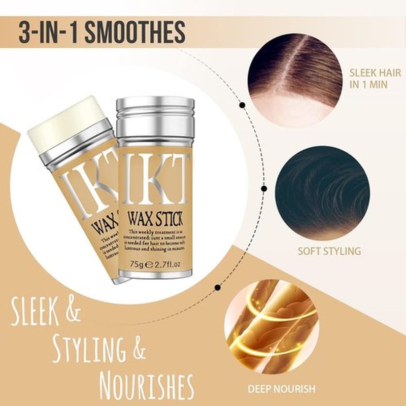 SOVONCARE Hair Wax Stick - Lightweight Non-Greasy Flyaway Control for Women & Kids | 2.7Oz