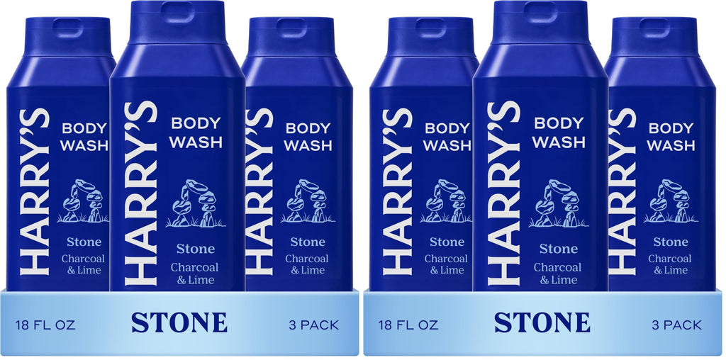 Harry's Men's Body Wash Shower Gel - Stone, 16 Fl Oz (Pack of 6)