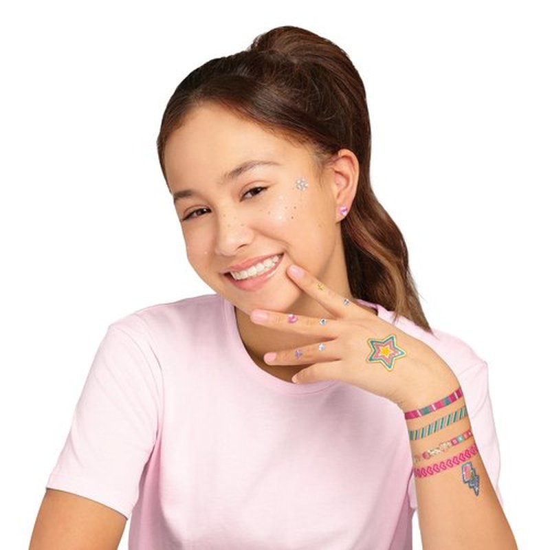 Make It Real: Bejeweled Cosmetic Activity Book - Dazzling Body Decoration & Nail Glam Art, Gems-Stickers-Wraps-Temporary Tattoos, Tweens-Girls-Kids 8+
