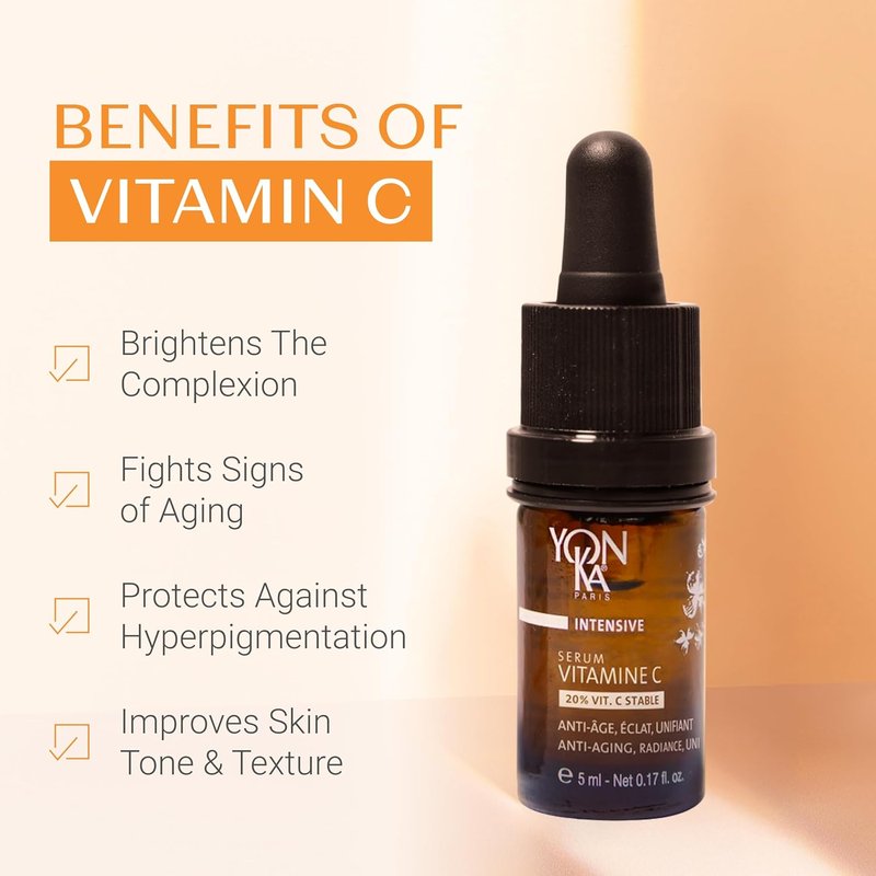 Yon-Ka 20% Vitamin C Serum - Concentrated Anti-Aging Face Treatment for Even Tone & Firm Skin