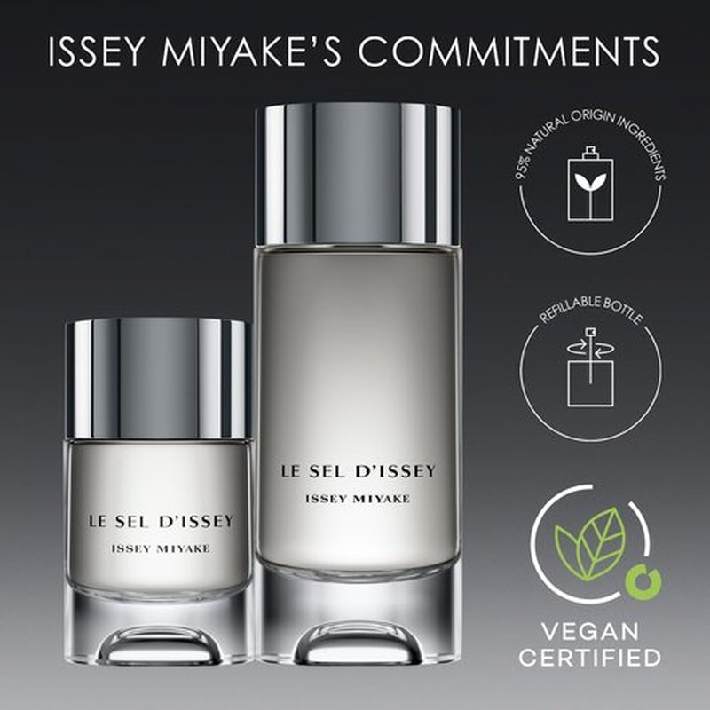 Issey Miyake Le Sel d'Issey Shower Gel - Fresh Woody Marine Shower Gel for Men - With Salt Accord, Marine Seaweed, Ginger & Cedarwood - 6.7 oz