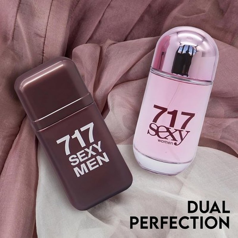 AFLUXE 717 Sexy Couple Set Perfume - Amber Floral & Bourbon Vanilla Eau De Parfum | 100ml Elegant Gift Bottle