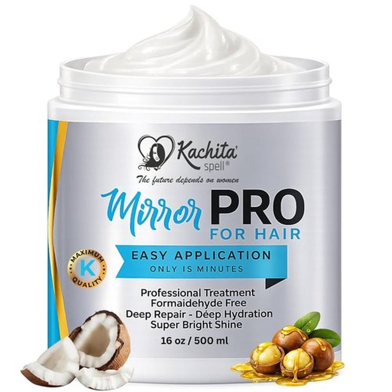 Kachita Spell MirrorPRO Hair Mask - Intensive Deep Conditioner for Dry, Damaged Hair, 16 oz | Hydrating, Anti-Frizz Treatment