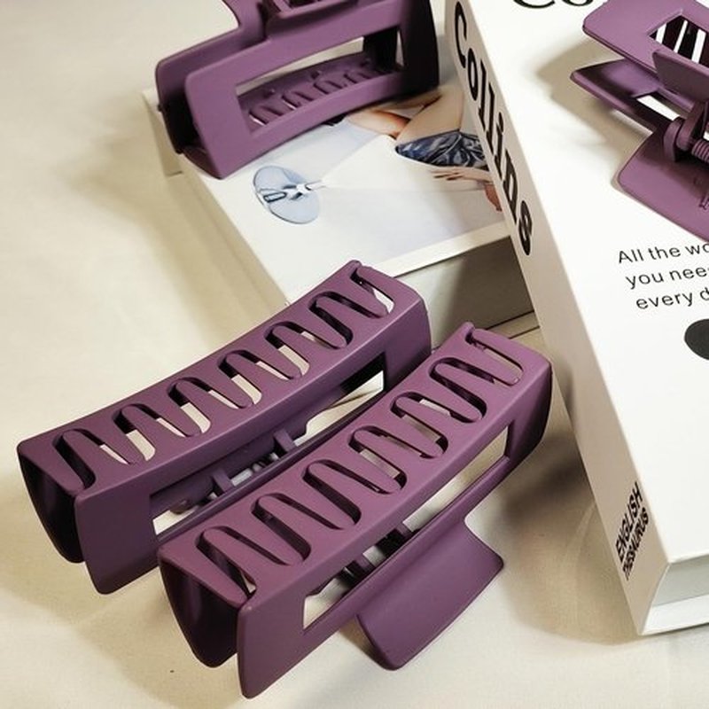 18 Pack Hair Claw Clips,Hair Clips For Women,Large Hair Claw Clips For Thick Hair,Nonslip Matte Hair Clips Hair Accessories Women Girl Birthday Christmas Gift (18 Pack Purple)