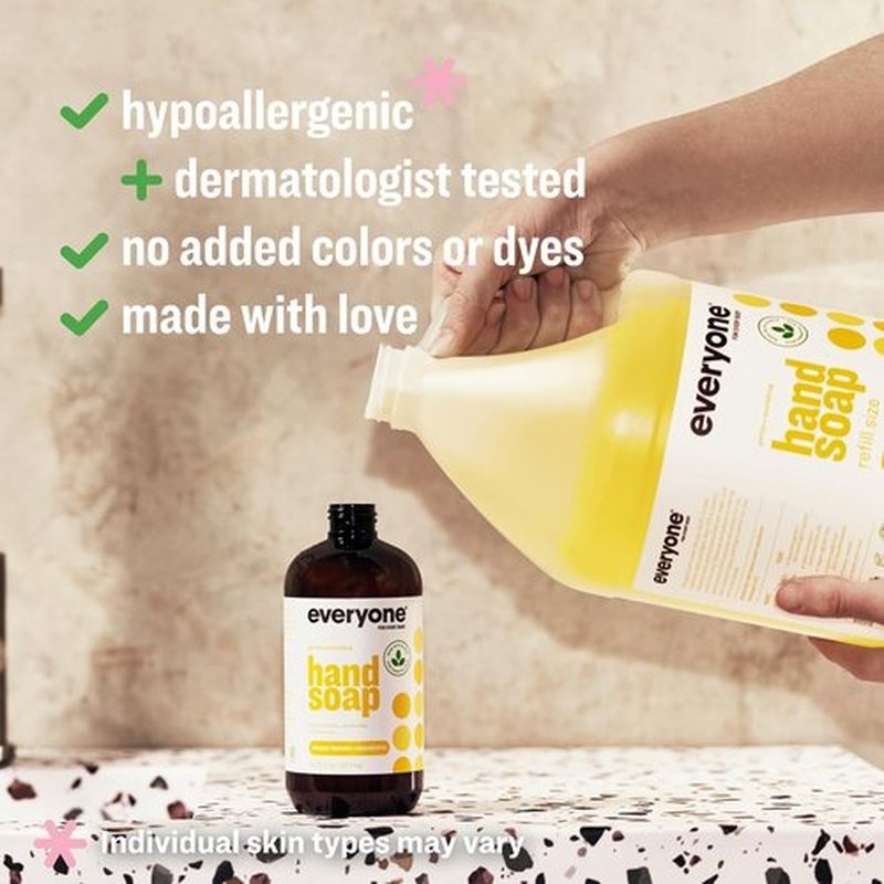 Everyone Liquid Hand Soap Refill - Meyer Lemon & Mandarin | 1 Gallon, Made with Essential Oils
