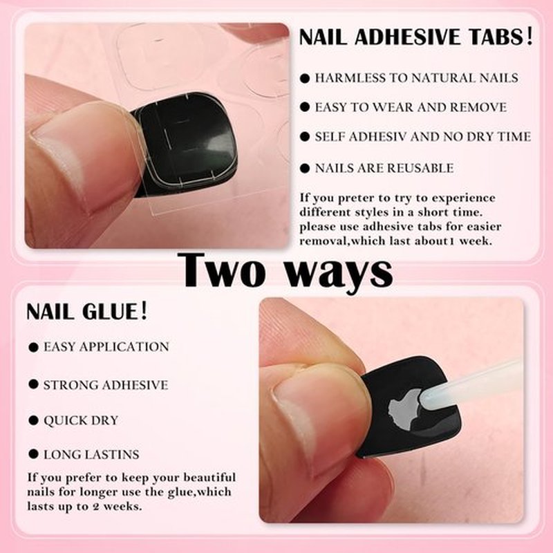 LoveOurHome 288pc Coffin Press on Nails Short Fake Nails with Glue Tabs, Light Pink Glue on Nails Press on Nails Women Acrylic Nails XS Coffin Fake Nails Short False Nails Kids Artificial Fingernail