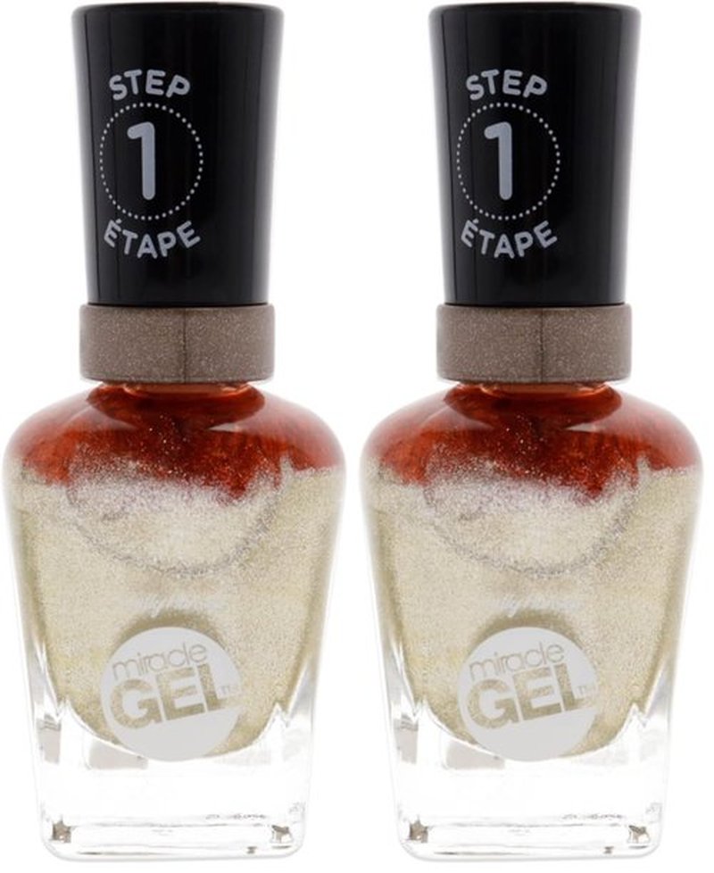 Sally Hansen Miracle Gel - 149 Game of Chromes Nail Polish Women 0.5 oz (Pack of 2)