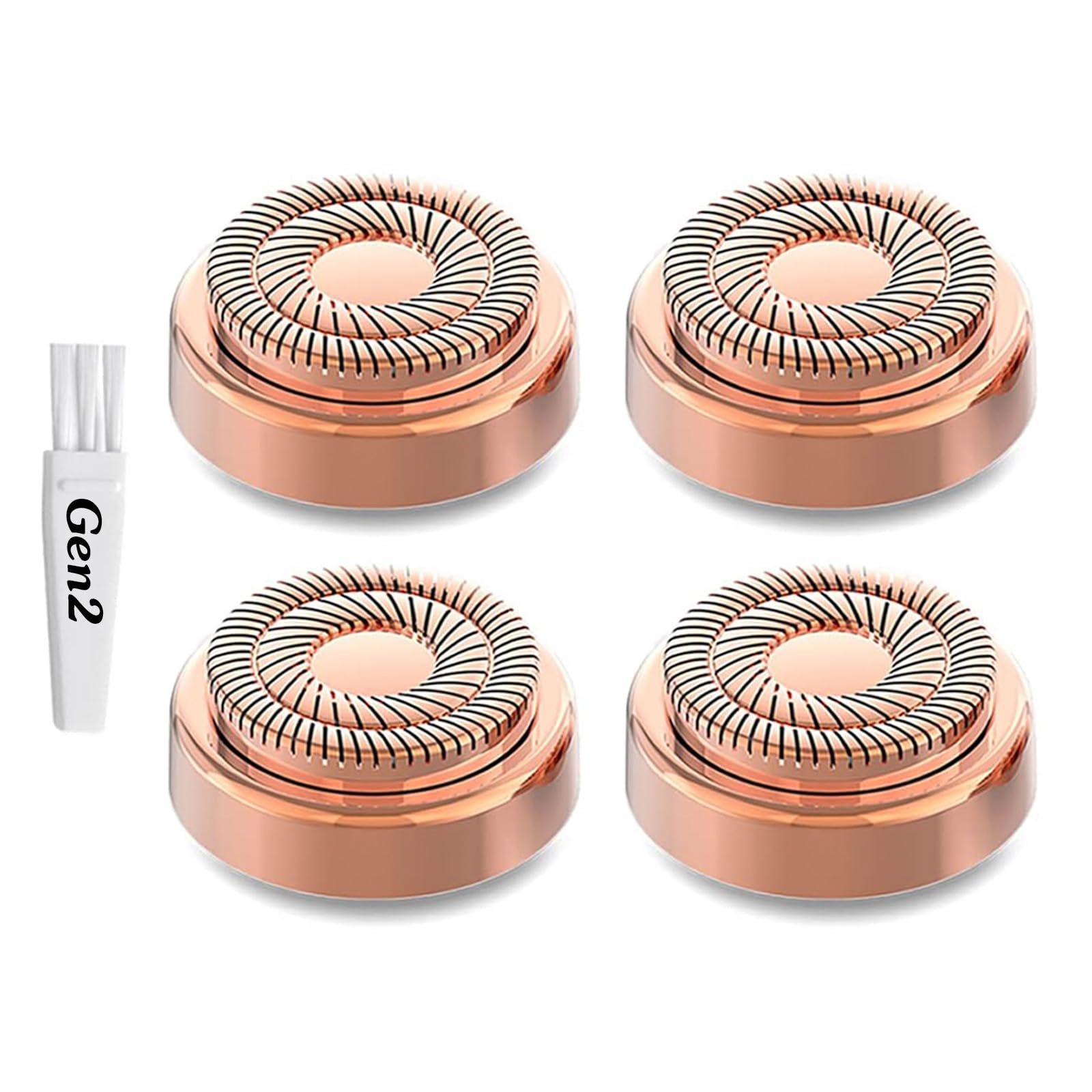 Facial Hair Remover Replacement Heads Gen 2 Double Ring Compatible with Flawless Facial Hair Removal Tool Generation 2