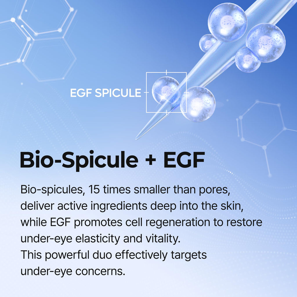 Dr.Melaxin Eyephalt Under Eye Cream for Dark Circles and Puffiness, Eye Cream for Bags Under Eyes with Bio-Spicule, EGF & Niacinamide, Depuffing Eye Bag Lifting Treatment, Korean Skin Care, 0.33 fl oz