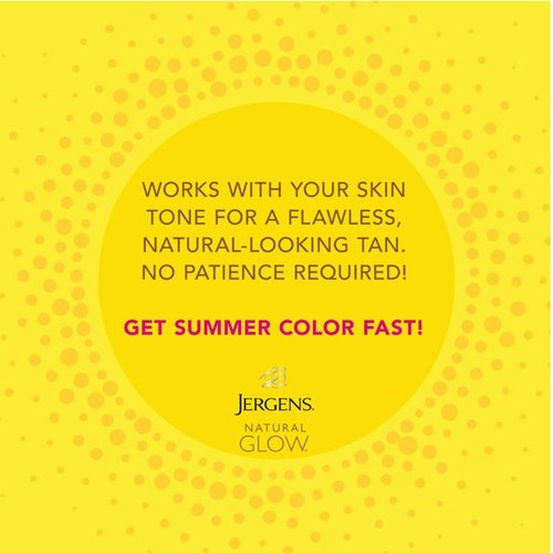 Jergens Natural Glow Instant Sun Bundle: Light Bronze Sunless Tanning Mousse, 6oz Bottle and Applicator Mitt