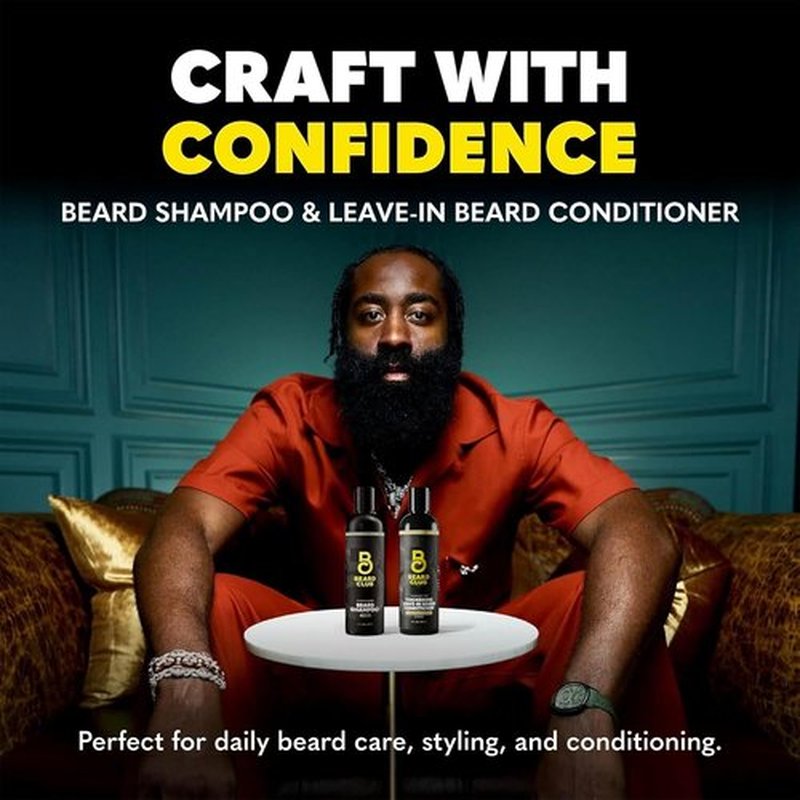 Beard Club Beard Wash & Conditioner Set - Hydrating Shampoo & Leave-In Conditioner for Men | Grooming Gift Kit