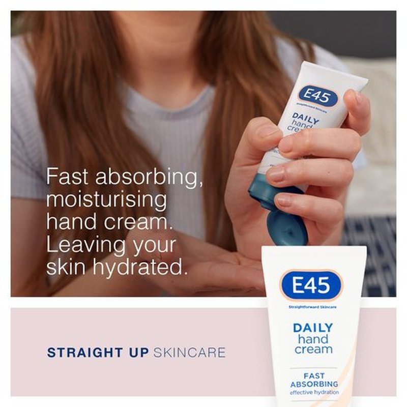 E45 Dermatological Moisturising Hand Cream (50ml)