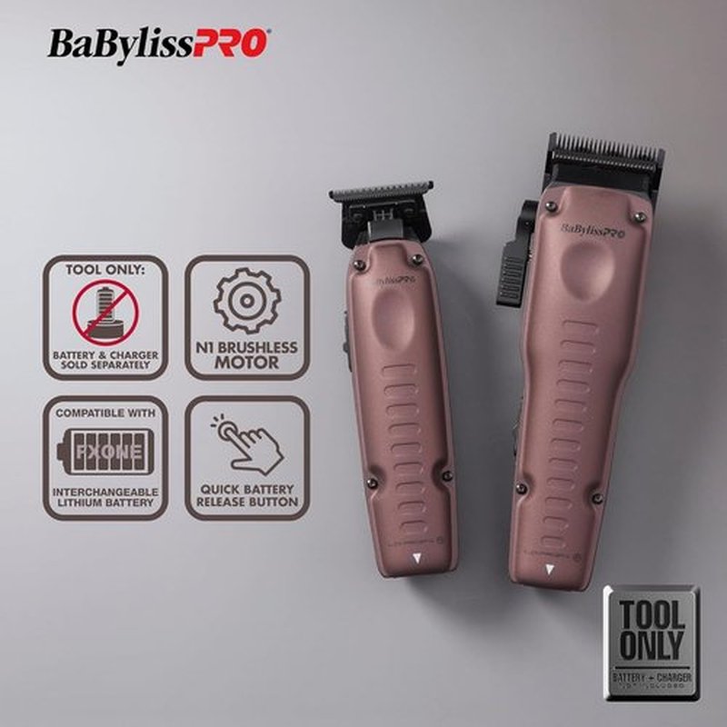 BaBylissPRO® FXONE Hair Clipper & Trimmer - Limited Edition Purple Tool for Precision Grooming