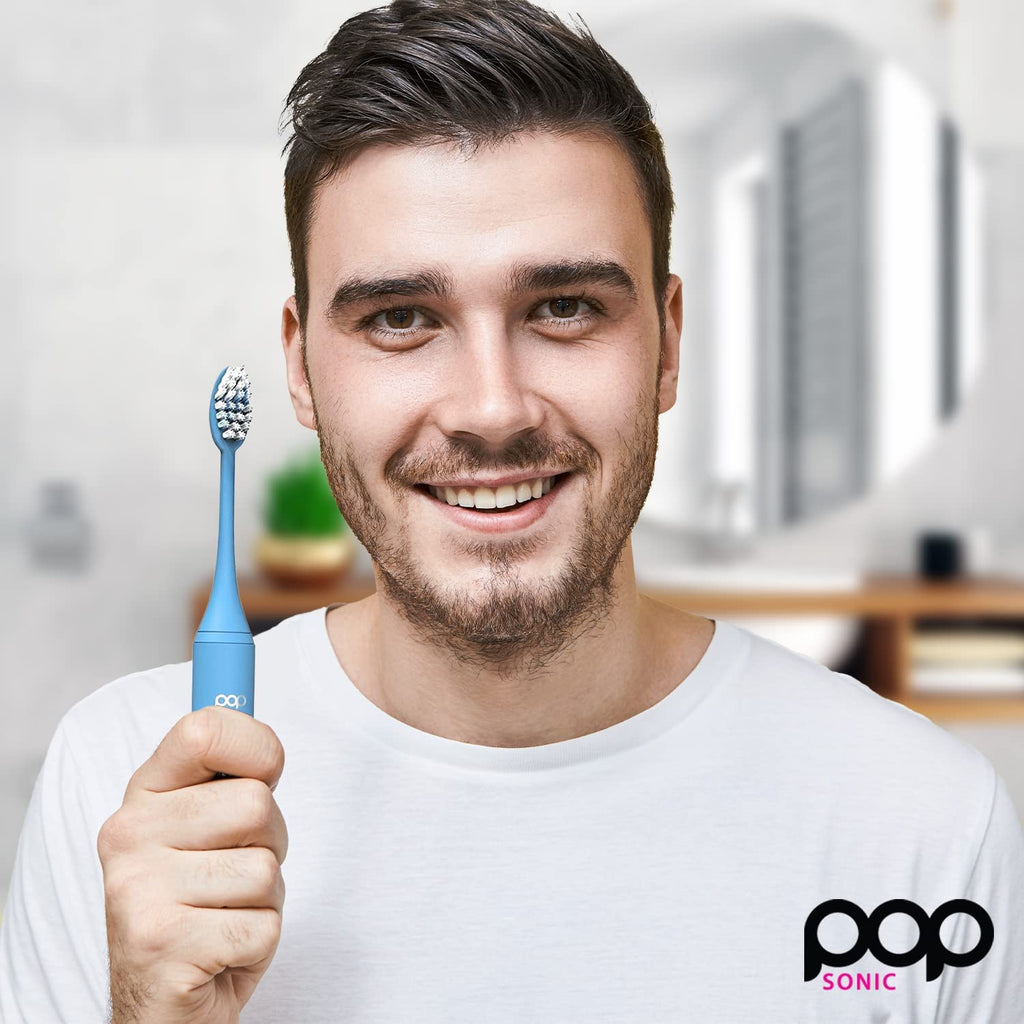 Pop Sonic Pro 2.0 Electric Toothbrush (Pink) Rechargeable Sonic Toothbrush with 45,000 Vibrations Per Minute & 4 Cleaning Modes for Adults & Kids with Long Lasting Dupont Nylon Bristles
