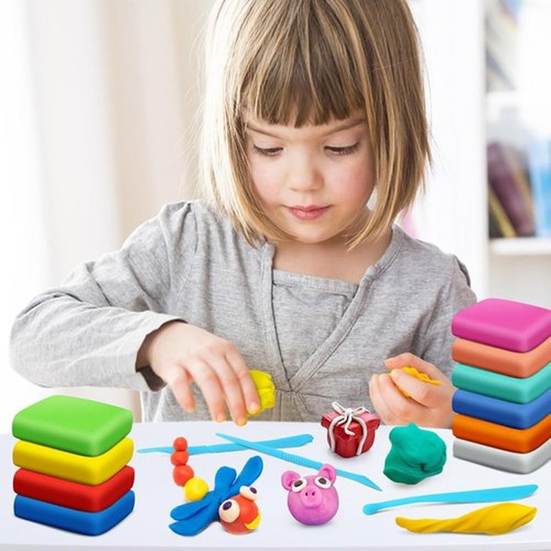 Magic Clay - Air Dry Modeling Clay Set with 84 Colors & Tools | Soft, Ultra-Light for Kids Ages 3+