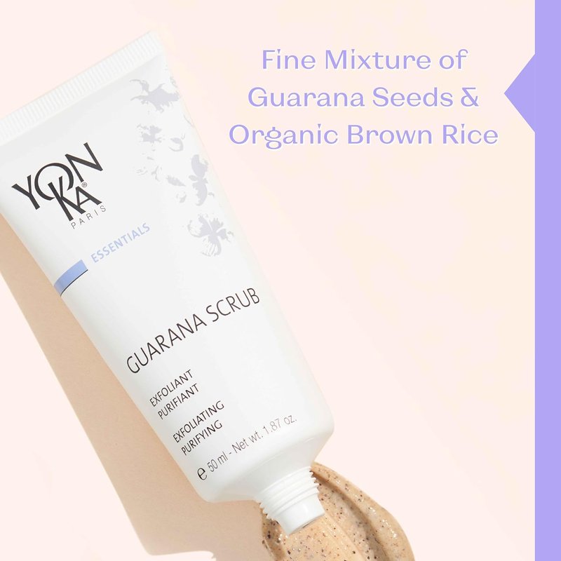 Yon-Ka Gel Nettoyant | Gentle Foaming Face Wash & Makeup Remover Set | Exfoliating Scrub for Normal & Acne-Prone Skin | 6.76 fl oz & 1.87 oz