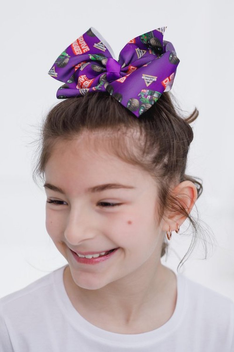 Monster Jam Grave Digger Newborn Baby Girls Hair Tie Purple One Size