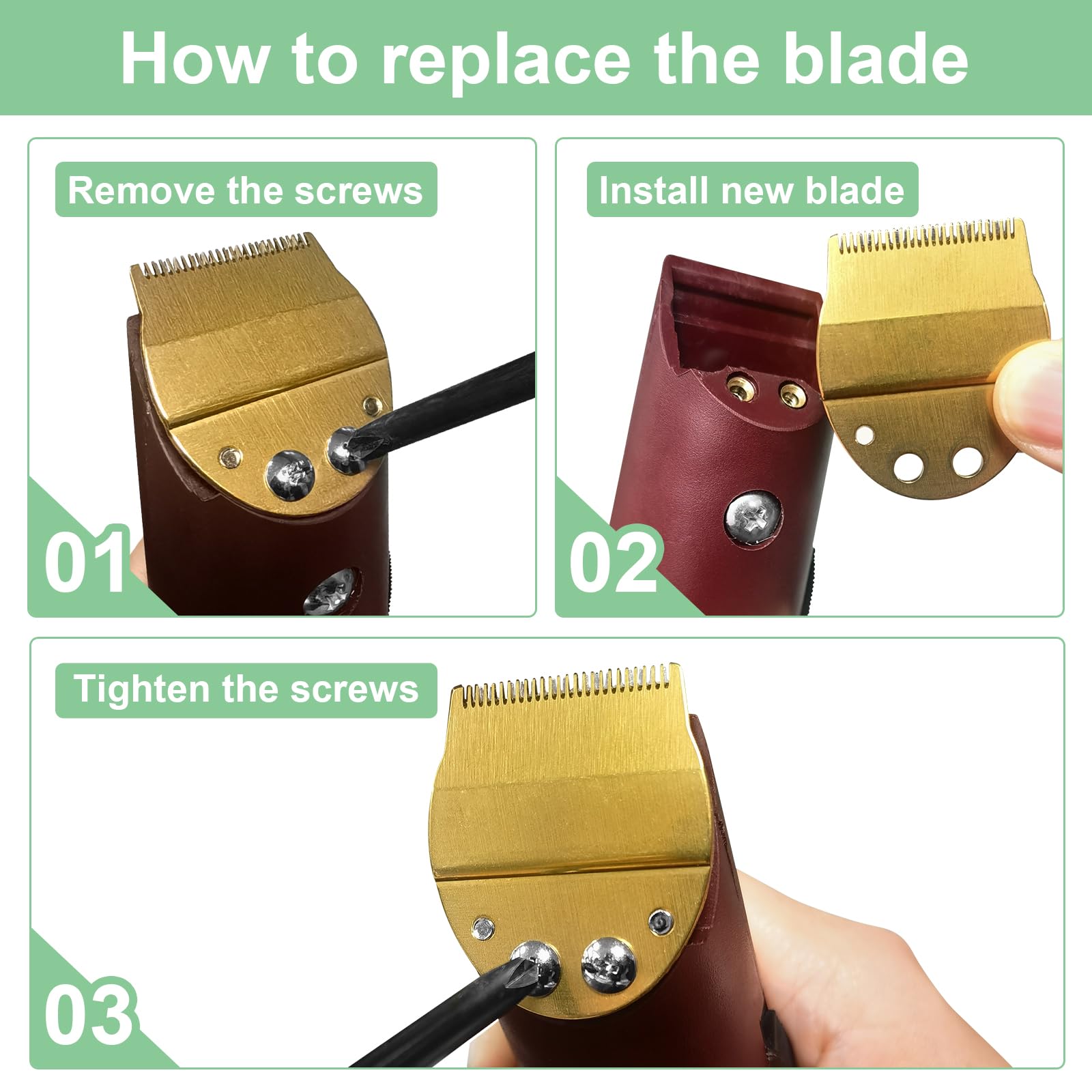 Replacement Narrow Blade Compatible with oster Finisher Trimmer Model 59