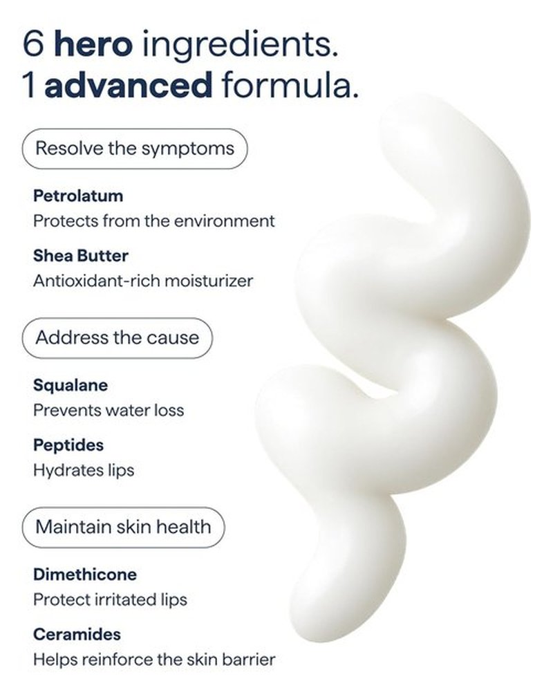 Dr. Shah Lip Balm Ointment - All-In-One Hydrating Treatment with Ceramides & Peptides for Dry, Cracked Lips