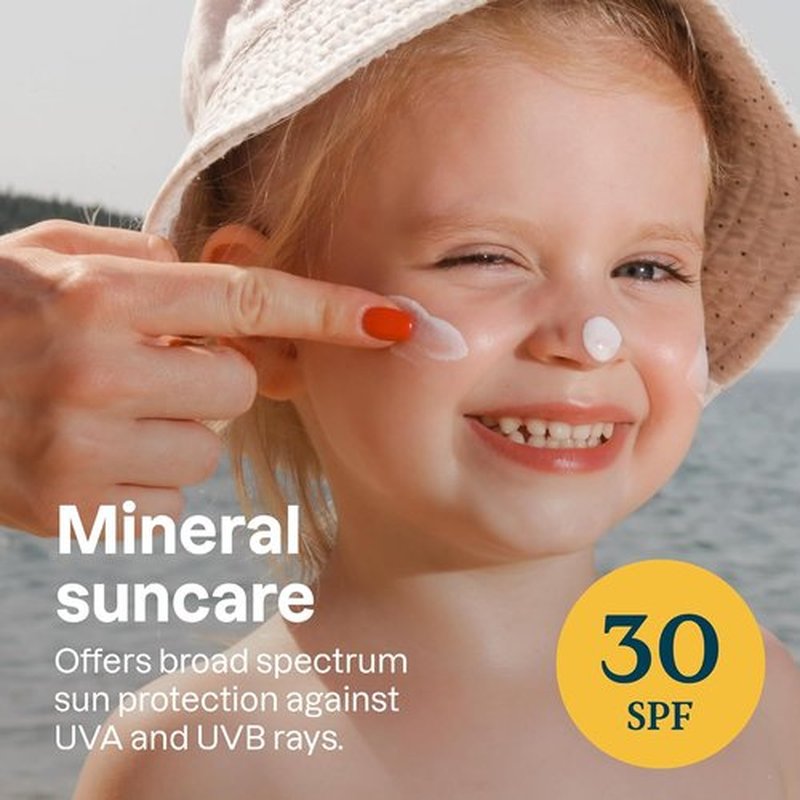 ATTITUDE Mineral Sunscreen for Baby & Kids - EWG Verified, SPF 30, Unscented, 2.6 Oz | Sensitive Skin Formula