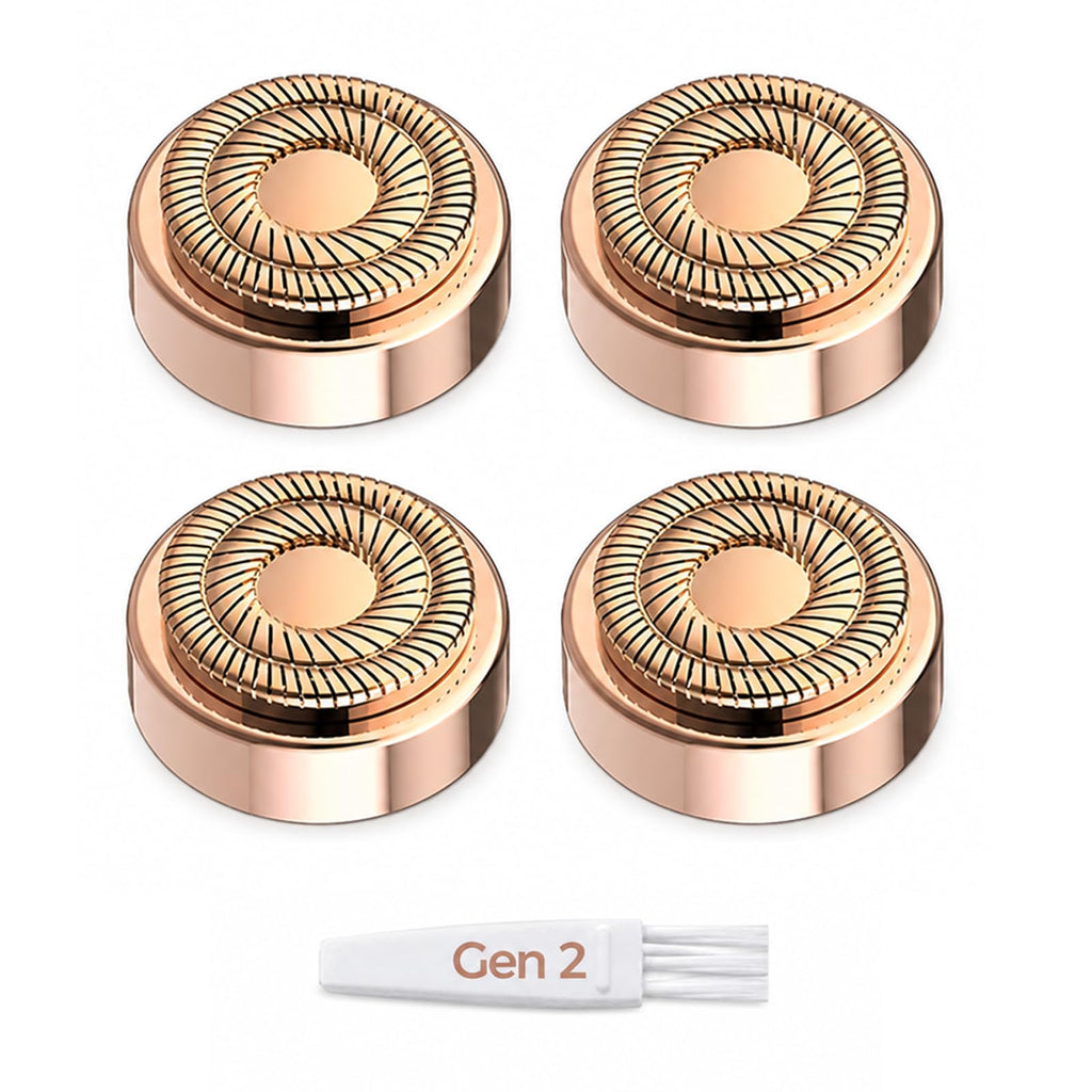 Replacement Heads for Finishing Touch Flawless Generation 2 Facial Hair Remover, 4 Count